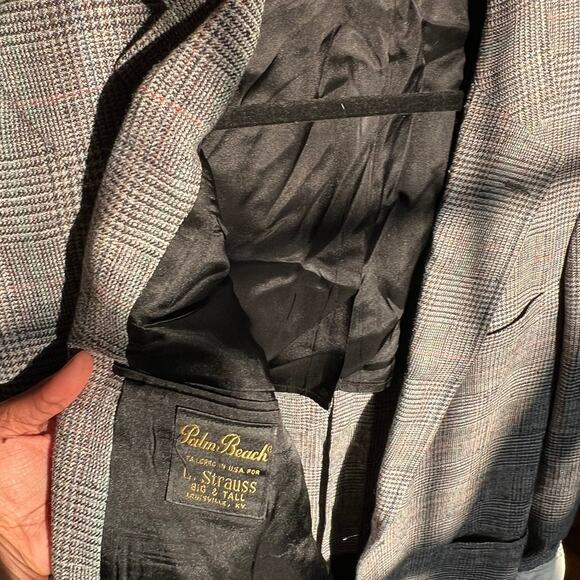 Vintage Levi's Grey Checked Blazer - Picture 3 of 3